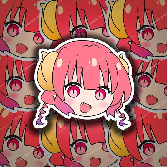 Miss Kobayashi's Dragon Maid Ilulu Chibi Head