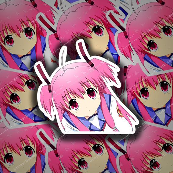 Angel Beats - Yui peeking
