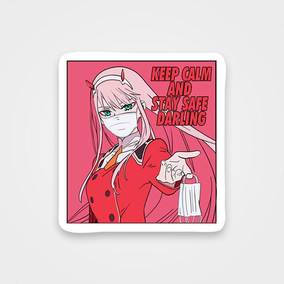 Keep Calm and Stay Safe Darling character 4