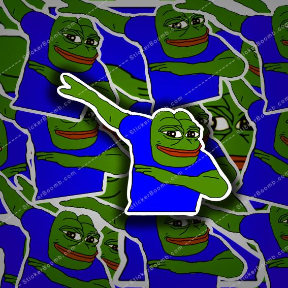 Rare Dabbing Pepe Smug Frog