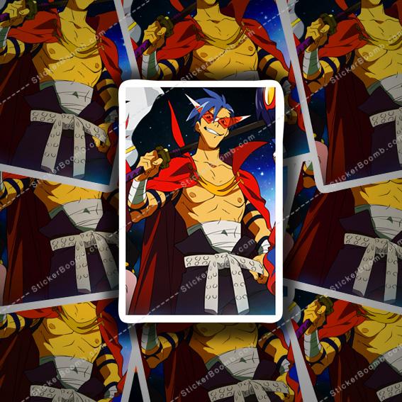 Gurren Lagann - Kamina looking